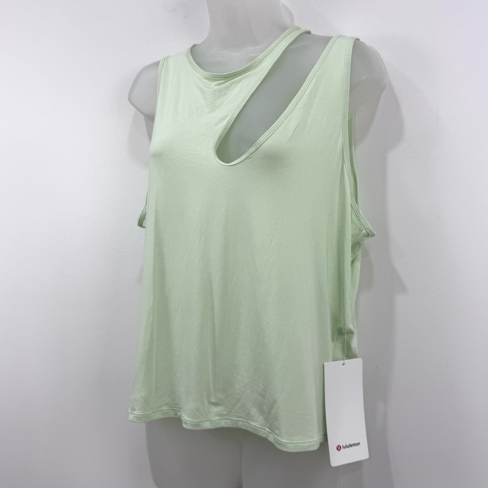 Lululemon Shoulder Cut Out Yoga Tank Womens 14 NWT Run Train Gym Athleisure - Picture 7 of 10